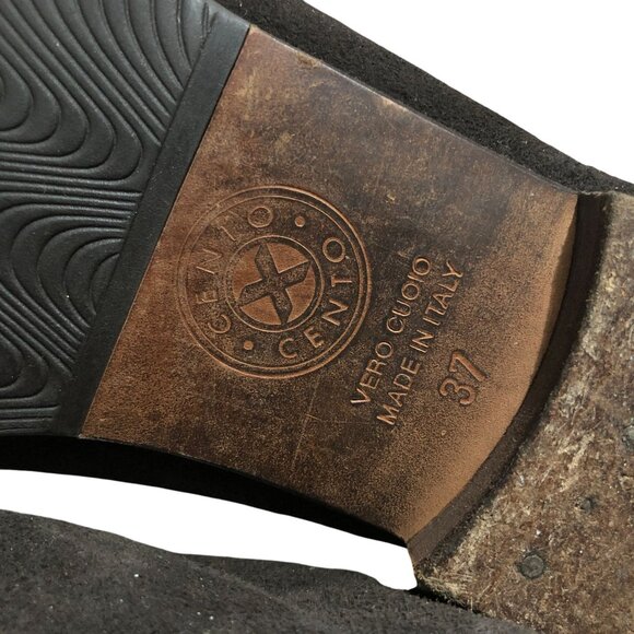 Vince Camuto Collection Womens Flats Loafers Skull Rhinestones Suede Brown 37 6 - Picture 7 of 8